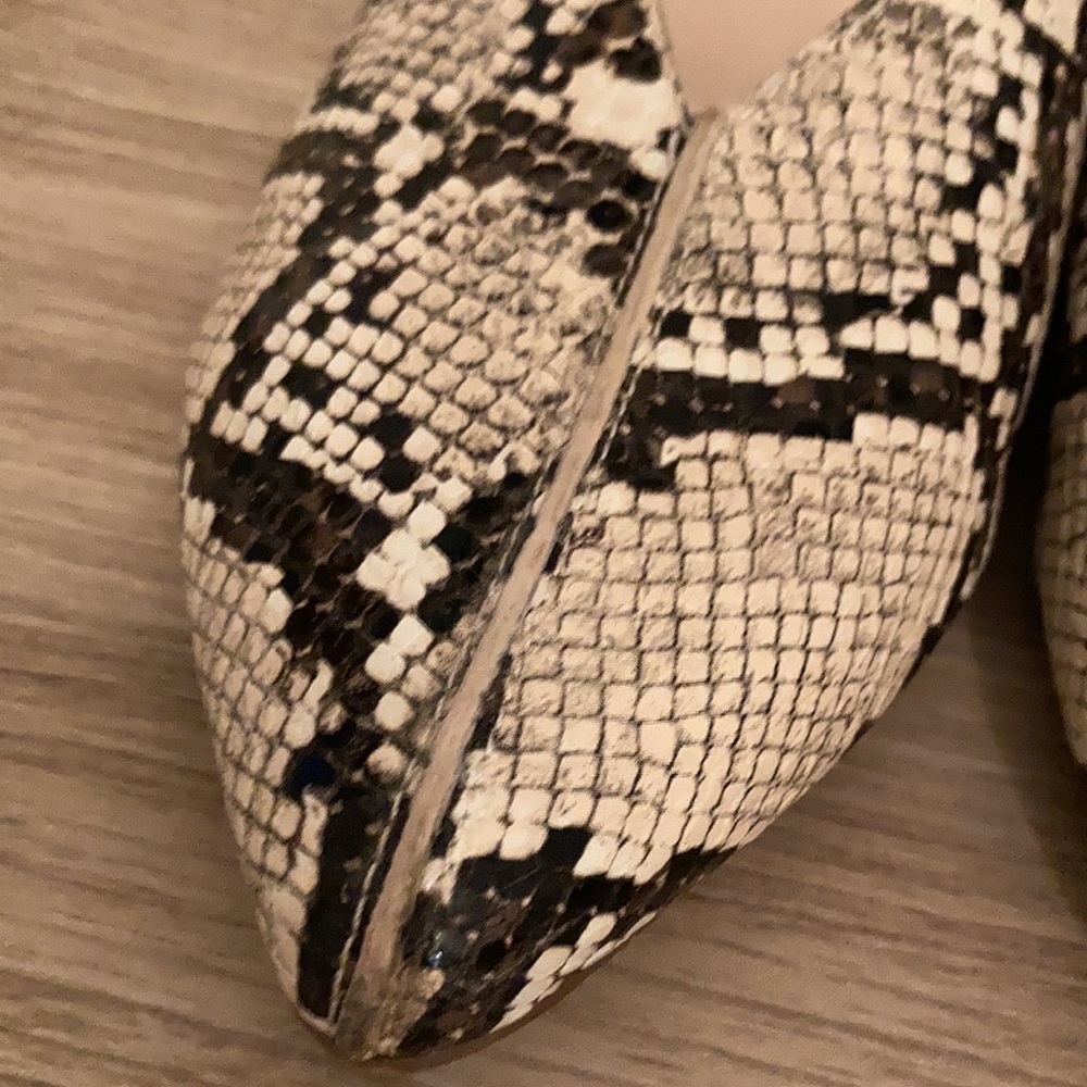 H by Halston vegan leather slide mule snake size 6 - Picture 6 of 12